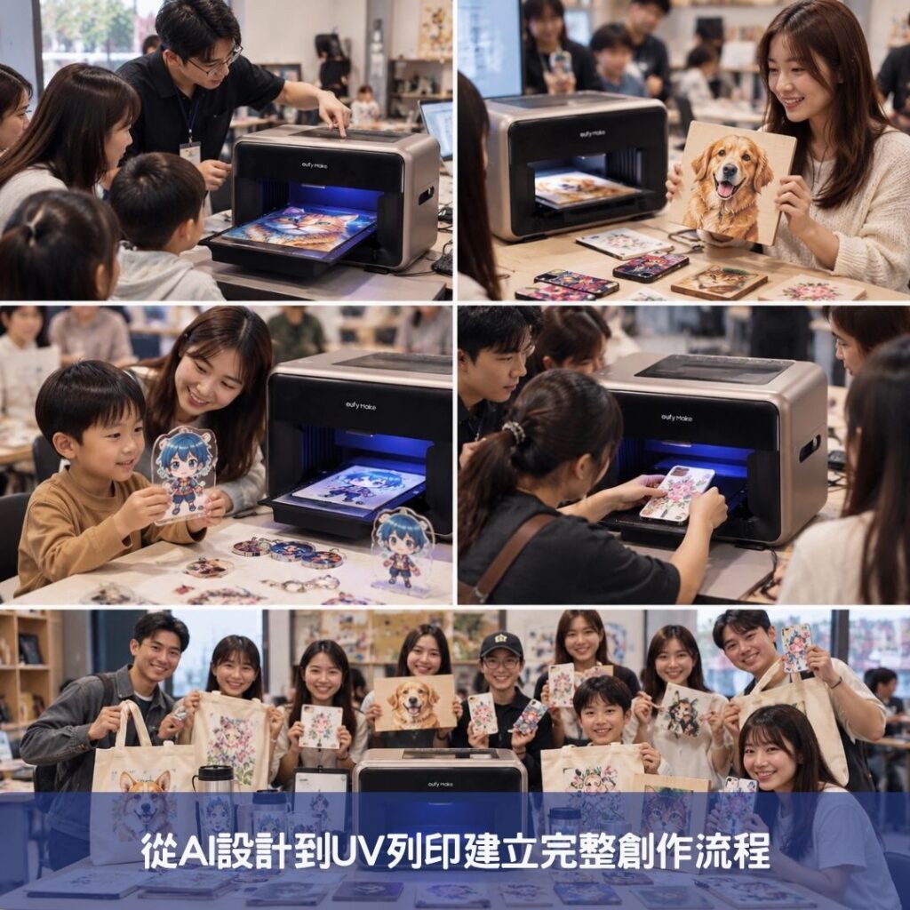 從AI設計到UV列印建立完整創作流程