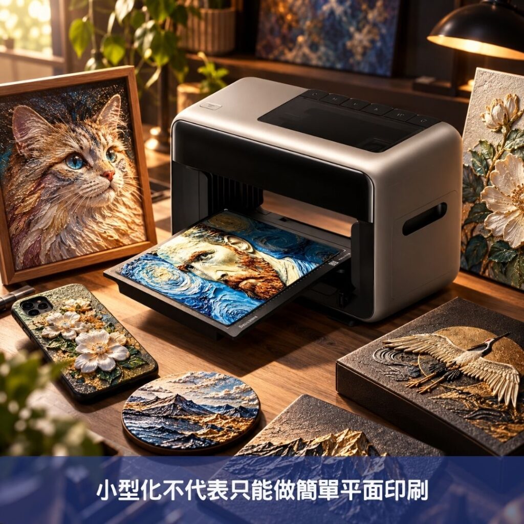 小型化不代表只能做簡單平面印刷